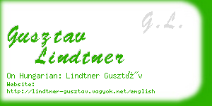 gusztav lindtner business card